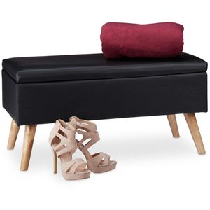 Sitzbank Relaxdays 10025734, mit Stauraum, bis 120 kg