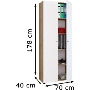 Produktbild für Aktenschrank VCM Vandol 912183, aus Holz