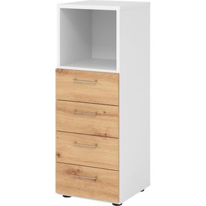 Produktbild für Kombischrank Hammerbacher Serie 9 Advanced, asteiche / weiß