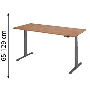 Schreibtisch Böttcher-AG Base Lite, nuss / graphit
