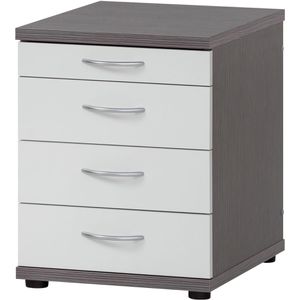 Standcontainer Möbelpartner Serie 4000, weiß/grau