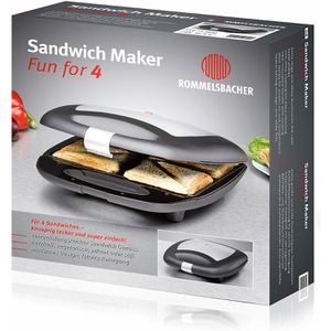 Produktbild für Sandwichmaker Rommelsbacher Fun for 4, ST1410