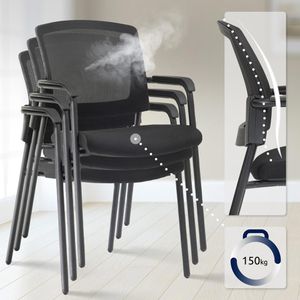 Produktbild für Besucherstuhl CLP Volga, 325635, stapelbar