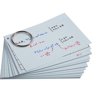 Produktbild für Karteikarten Exacompta Flashcards, 10340e, A6
