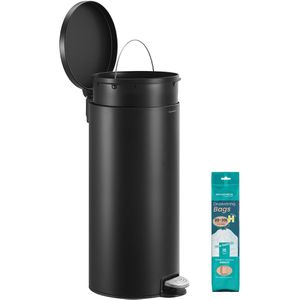 Produktbild für Mülleimer Songmics LTB031BZ02, tintenschwarz