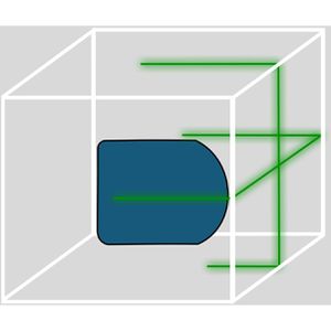 Produktbild für Kreuzlinienlaser SOLA 71014101, X2 Green Professional