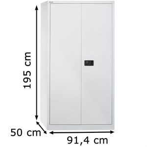 Produktbild für Werkzeugschrank Bisley HC782S4G, aus Metall, lichtgrau