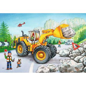 Produktbild für Puzzle Ravensburger 07802, Bagger und Waldtraktor
