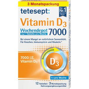 Vitamin-D tetesept Wochendepot, 12 Tabletten
