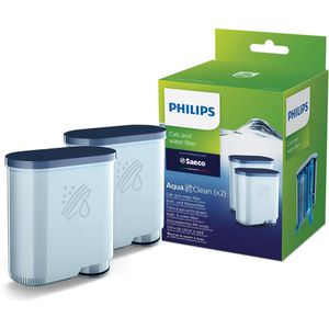 Philips Filterpatrone Saeco AquaClean, CA6903/22, für Kaffeevollautomaten, Wasserfilter, 2 Stück , 2 Stück