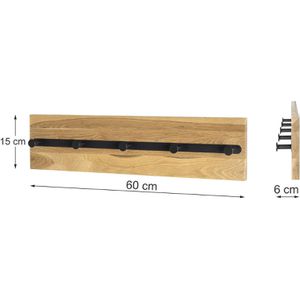 Produktbild für Wandgarderobe Haku-Möbel 22314, Massivholz