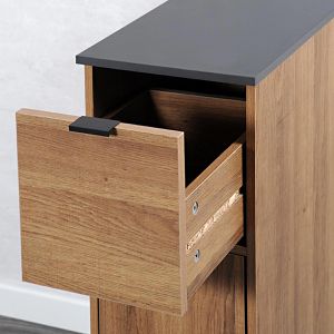 Produktbild für Nischenregal Kesper 24851, braun, mit Rollen