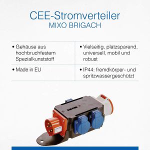 Produktbild für CEE-Stromverteiler as-Schwabe Mixo Brigach, mobil, für außen