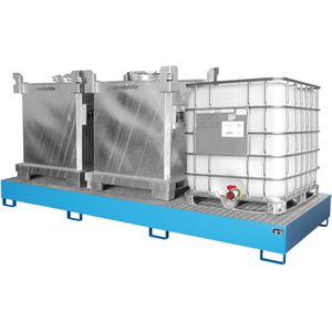 Produktbild für Auffangwanne BAUER AW 1000-3, blau, aus Stahl