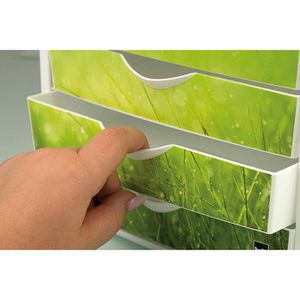 Produktbild für Schubladenbox Helit H6129634, the chameleon, A4