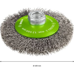 Produktbild für Drahtbürste Bosch 2608622108, Kegelbürste Ø 100mm