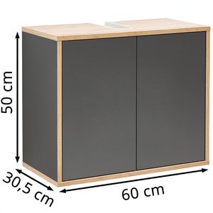 Produktbild für Waschbeckenunterschrank Fackelmann Finn 84601, hängend