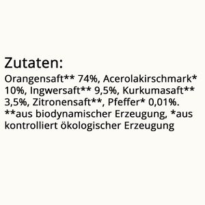 Produktbild für Vitamin-Shot Voelkel Ingwer &amp; Kurkuma demeter, BIO