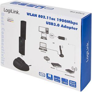 Produktbild für WLAN-Adapter LogiLink WL0247, USB 3.0