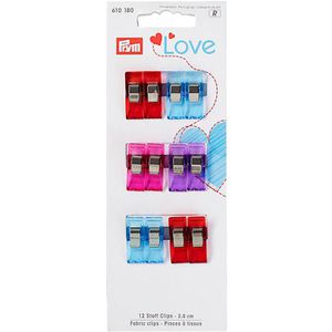 Stoffclips Prym Love 610180, 12 Stück