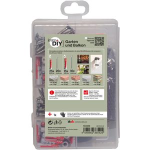 Produktbild für Schrauben-Dübel-Set Fischer 553339, EasyDIY Garten/Balkon