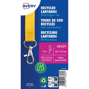 Produktbild für Schlüsselband Zweckform 4842Y, gelb