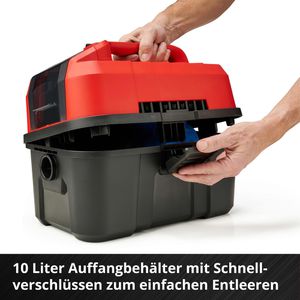 Produktbild für Nass-Trockensauger Einhell TE-VC 18/10 Li-Solo