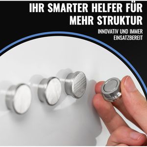 Produktbild für Magnete Poppstar 1011150, silber, Neodym Magnet