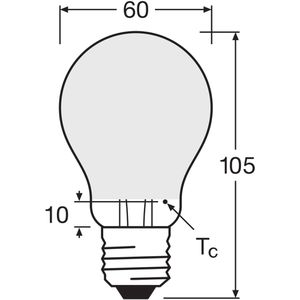 Produktbild für LED-Lampe OSRAM Base Classic A, E27