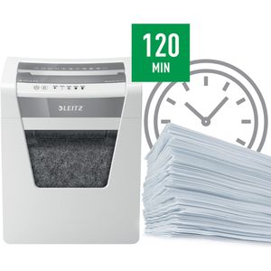 Produktbild für Aktenvernichter Leitz 8002 IQ Office P5, weiß