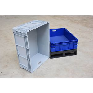 Produktbild für Eurobox Alpha-Paletten Silverline, grau, 132 Liter