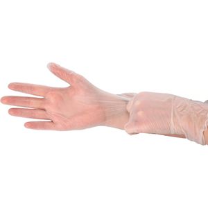 Produktbild für Einmalhandschuhe bingold Vinyl 45, transparent, 100 Stück