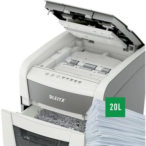 Produktbild für Aktenvernichter Leitz 8035 IQ Autofeed Small Office 50, weiß
