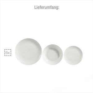 Produktbild für Tafelservice Sänger New Port 208270 Porzellan weiß