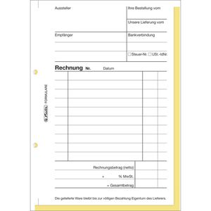 Produktbild für Rechnungsbuch Herlitz 303, A6