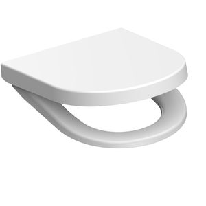 Produktbild für WC-Sitz Schütte White 82910, D-Form, aus Duroplast
