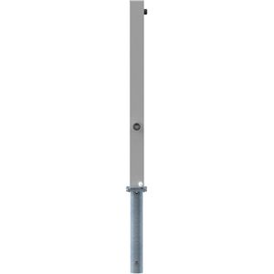Produktbild für Absperrpfosten Schake 4070FUH, silber, aus Edelstahl