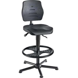 Produktbild für Arbeitsstuhl meychair W15-25-H-PU-FR3,XXL, schwarz