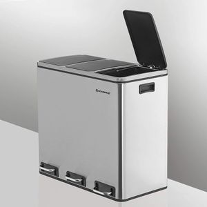 Produktbild für Mülleimer Songmics LTB54NL, silber
