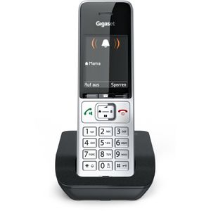 schwarz, – Telefon schnurlos silber AG COMFORT Gigaset / Böttcher 500,