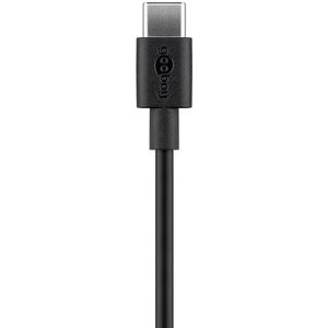 Produktbild für Ladekabel Goobay 59122, schwarz, 2m