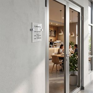 Produktbild für Türschild Böttcher-AG Premium, transparent