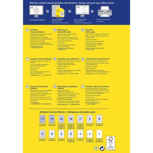Produktbild für Universaletiketten Zweckform L4736REV-10, weiß