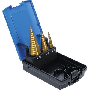 Produktbild für Stufenbohrer BGS-technic 1624, Set, HSS-Stahl