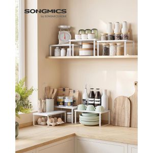 Produktbild für Küchenregal Songmics KCS220W01, weiß, 3er Set