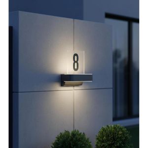Produktbild für Hausnummernleuchte Steinel L 820 SC, grau, LED, Netzstrom 230V
