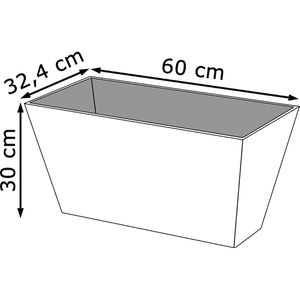 Produktbild für Pflanzkasten Prosperplast Tubus Case Beton Effect