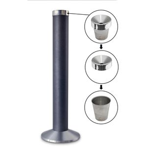 Produktbild für Aschenbecher SZ-Metall 29603, grau, für Outdoor