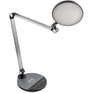 Produktbild für Schreibtischlampe FeinTech LTL00620, grau, LED, dimmbar
