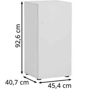 Produktbild für Schließfachschrank Möbelpartner Locked, weiß
